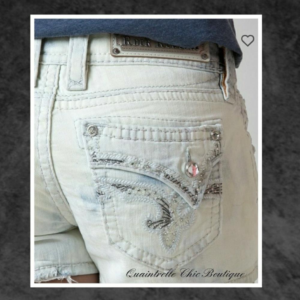 🆕ROCK REVIVAL JULIEYA STRETCH SHORTS